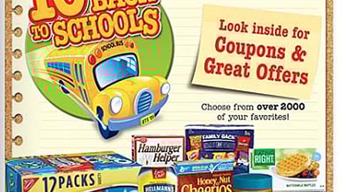 Dominick's '10% Goes Back to Schools' Circular Cover