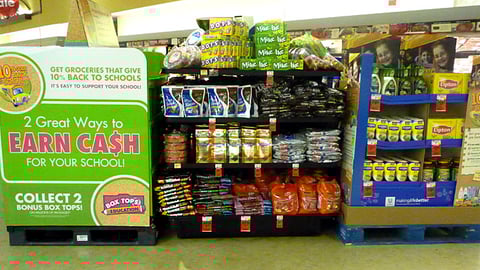 Randalls '10% Goes Back to Schools' Merchandising