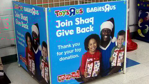 Toys "R" Us Toys for Tots Dump Bin
