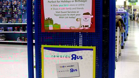 Toys "R" Us 'Wish List' Signs