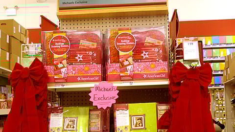Michaels American Girl Crafts Endcap