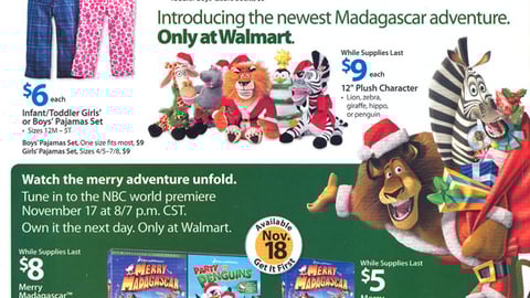 Walmart 'Merry Madagascar' Feature