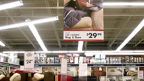 Bed Bath & Beyond 3-in-1 Blanket Ceiling Banner