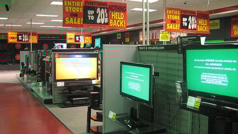 Circuit City Liquidation Ceiling Banners