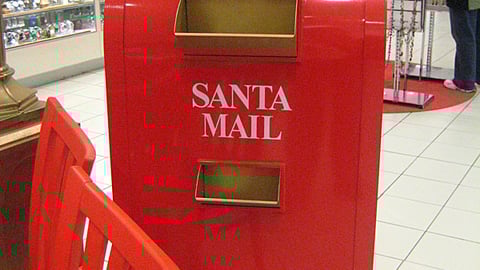 Macy's 'Believe' Santa Mailbox