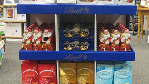 Lindt Borders Holiday Floorstand