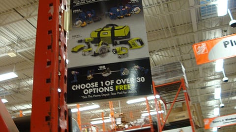 The Home Depot Ryobi Aisle Violator