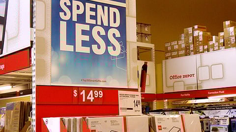 Office Depot Storage Boxes Holiday Endcap