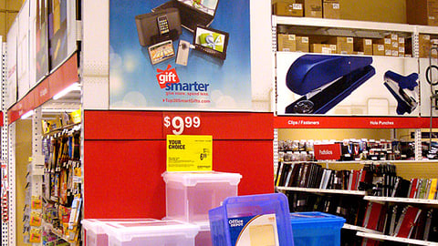 Office Depot Storage Containers Holiday Endcap