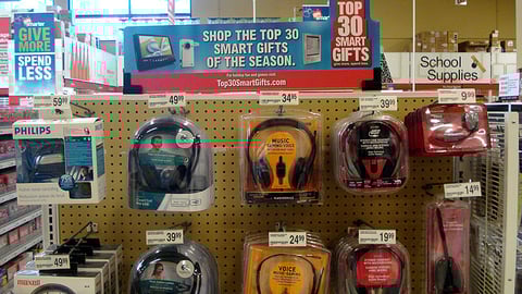 Office Depot 'Smart Gifts' Endcap Header