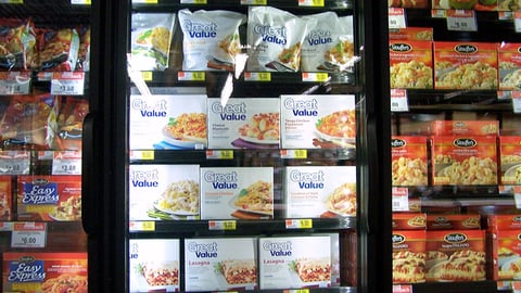 Walmart Great Value Freezer Merchandising