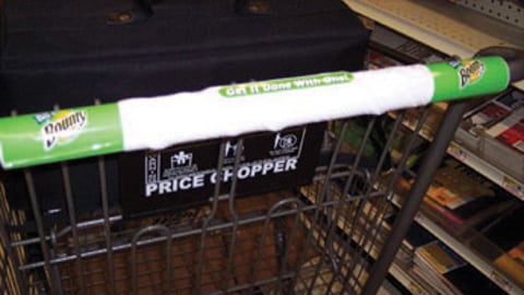 Bounty Re-Launch Shopping Cart Handle Ad