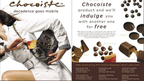 Godiva Chocoiste Sign