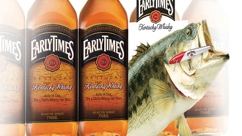 Early Times 'Reel in a Million' Sweeps Shelf Talker