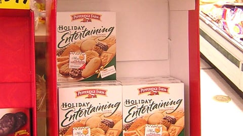 Pepperidge Farm Holiday Shipper
