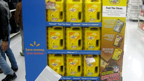 Pennzoil Walmart Pallet Display