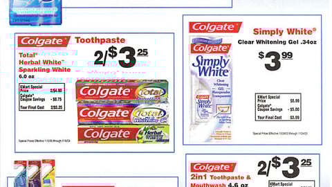 Colgate/Kmart Co-Equity FSI