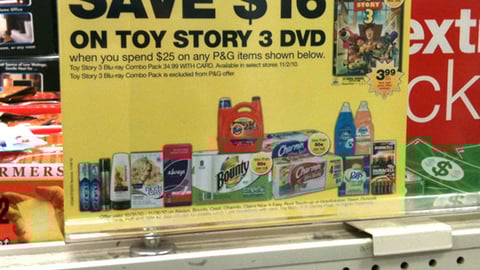 CVS P&G 'Toy Story 3' Incentive Sign