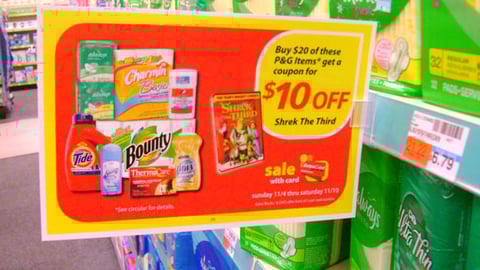 CVS/P&G 'Shrek the Third' Shelf Sign