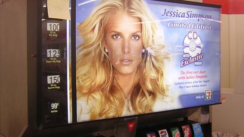 7-Eleven Jessica Simpson Translite Sign