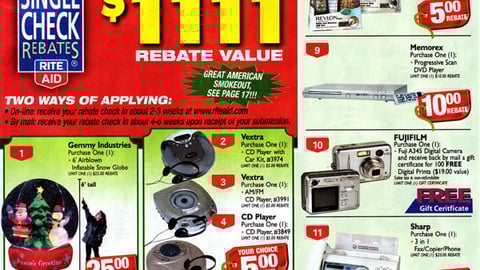 Rite Aid Single Check Cover