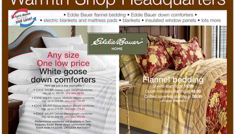 Linens 'n Things Eddie Bauer Feature