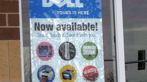 Staples Dell Window Cling