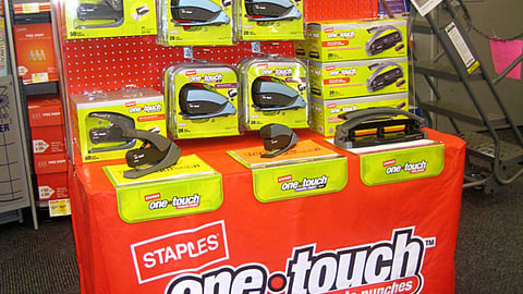Staples One Touch Table Display