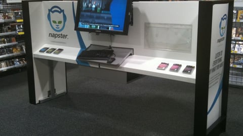 Best Buy Napster Display