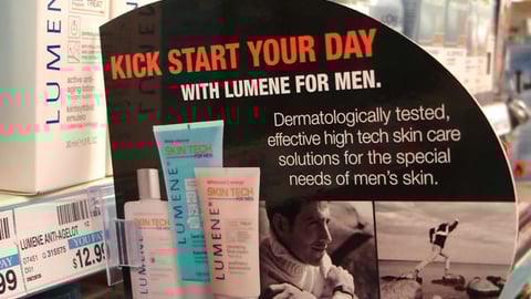 Lumene For Men Shelf Talker
