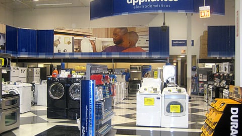 Best Buy Bilingual Department Signage