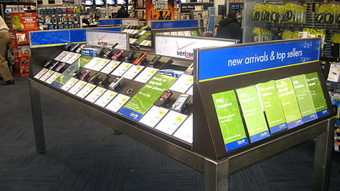 Best Buy Mobile Cell Phone Table