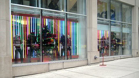 Gap 'Crazy Stripe' Window Display