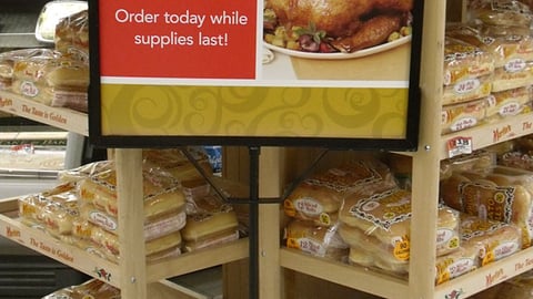 Acme 'Holiday Joy Made Easy' Stanchion Sign