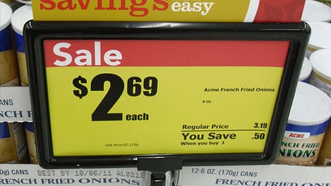 Acme 'Holiday Savings Made Easy' Frame Topper