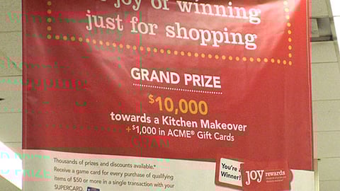 Acme 'Joy Rewards' Ceiling Banner