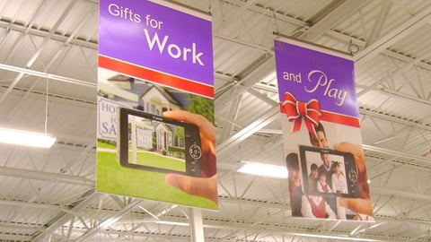 Office Depot Holiday Ceiling Banners