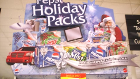 Pepsi 'Holiday Packs' Header