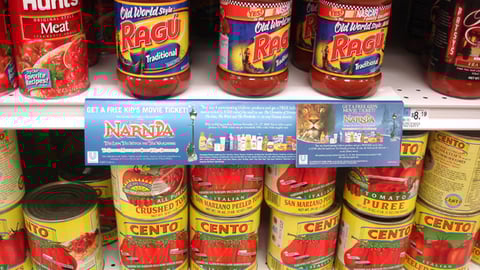 Unilever 'The Chronicles of Narnia' Shelf Sign
