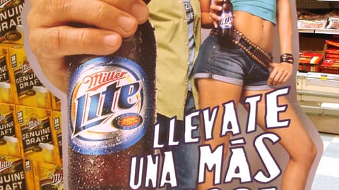 Miller Lite 'Una Mas Sabrosa' Standee