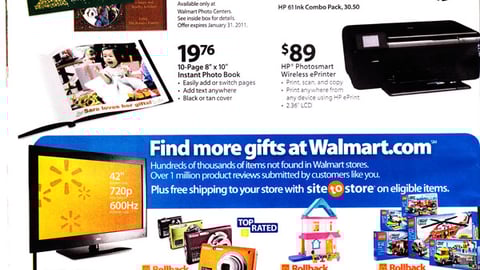 Walmart HP Photo Incentive Feature