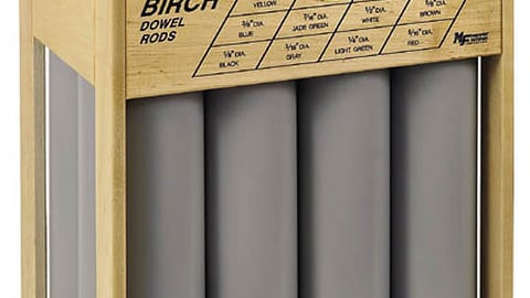 Midwest Fastener Birch Dowel Rods Display