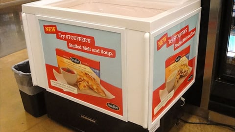 Stouffer's Freestanding Cooler Display