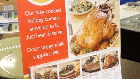 Albertsons 'Holiday Joy Made Easy' Counter Sign