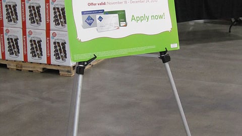 Sam's Club Credit Card Incentive Easel
