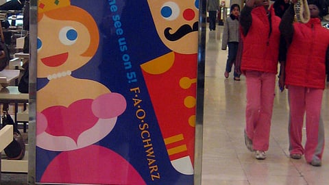 Macy's FAO Schwarz Stanchion Sign