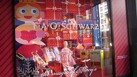 Macy's FAO Holiday Window Display