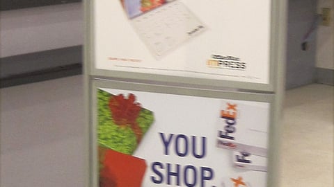 OfficeMax Services Stanchion Sign