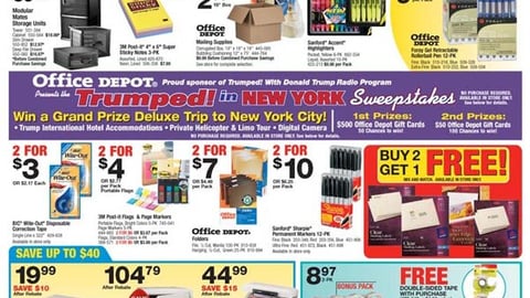 Office Depot 'Trumped Up' Feature