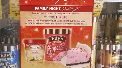Nestl&eacute; Safeway 'Holiday Cheer' Incentive Cooler Cling